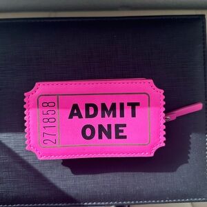 Kate Spade Coin Purse - Pink Ticket “Admit One”